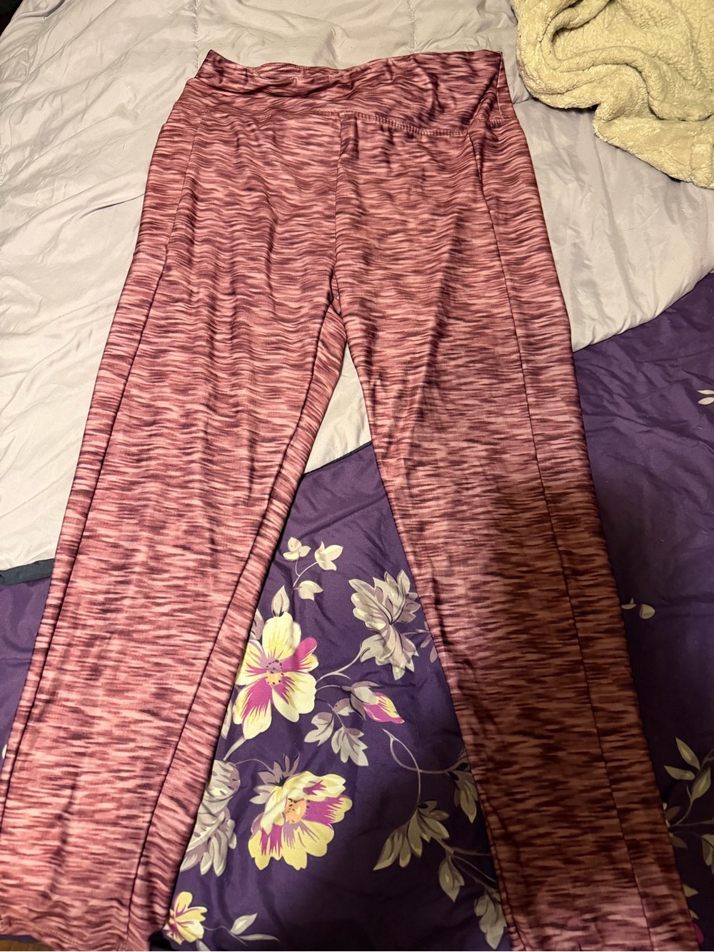 Zone Pro Marled Rose-Pink Active Leggings
